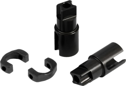 Xray XRA305136 - aluminum solid axle driveshaft adapters - hard coated 2