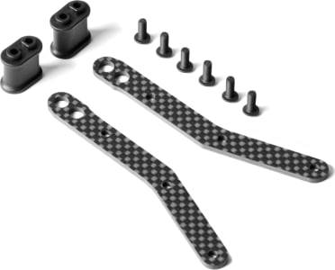 Xray XRA321271 - Graphite Chassis Side Guard Brace for Bent Sides Chassis (2)