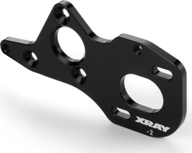 Xray XRA324013 - Aluminum Front/Mid Motor Plate (Lowered -2mm)