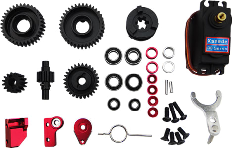 Hot Racing YEX1000TX - 2 Speed Steel Gear System Yeti XL
