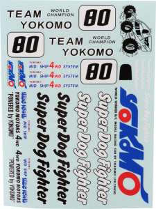 Yokomo YOKZC-D4 - 807c Super Dog Fighter Decal Sheet