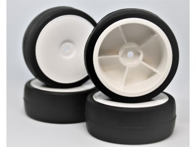 TAM1030 RC Pre-Mounted Tires Type A - 24mm  4 pieces 