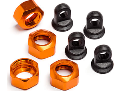 HPI101752 Shock Caps Orange Trophy Series  4 