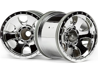 HPI106722 2.2 inch Warlock Wheels Chrome  2 