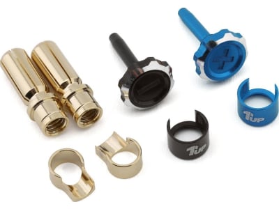 1UP190451 Lockdown Adjustable Bullet Plug Grips W / 5mm Bullets  Blue / Black 