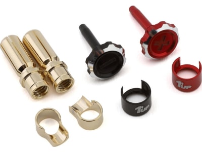 1UP190455 Lockdown Adjustable Bullet Plug Grips W / 5mm Bullets  Red / Black 