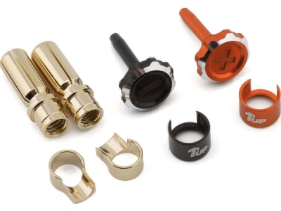 1UP190456 Lockdown Adjustable Bullet Plug Grips W / 5mm Bullets  Orange / Blac