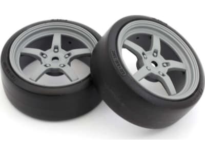 KYOFATH705GYD Premounted Drift Tire FZ02  5 Spoke Racing  /  2p 