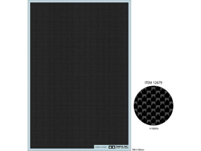 TAM12679 Carbon Pattern Decal Sheet  Plain Weave 
