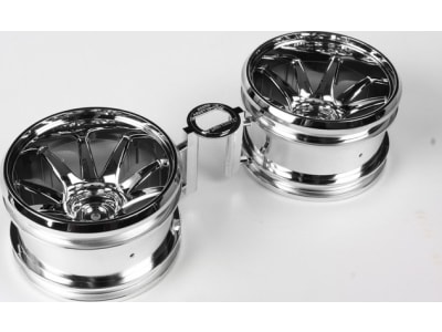 TAM54677 RC Gf-01 10-Spoke Wheels - Chrome Plated