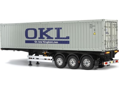 TAM56377 1 / 14 40-Foot Container 3-Axle Semi-Trailer for Tamiya RC Tractor