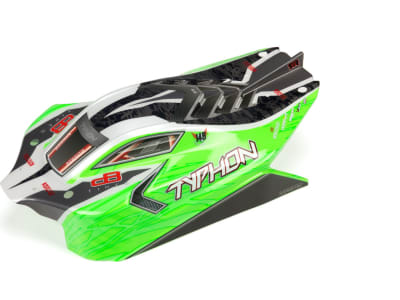 ARA402272 Typhon 4X4 Mega Body Painted Decal Trimmed Green