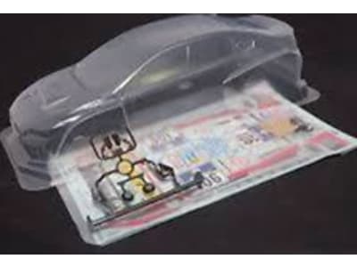 TAM51593 Clear Suba. WRX STI NBR Challenge Body Parts Set
