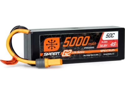 SPMX54S50H5 5000mah 4s 14.8v Smart G2 LiPo 50c Hard Case; Ic5