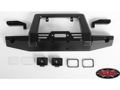 RC4VVV-C0450 Pawn Metal Front Bumper w / Lights for TRA TRX-4