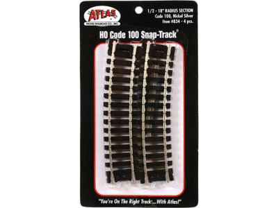 ATL834 Ho C100 18 Radius 1 / 2 Curve