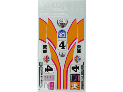 ASC6120 RC10 Team Car Kit Decal Sheet