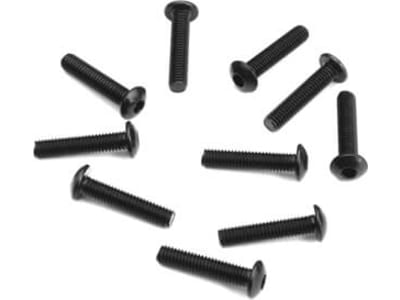 TKR1405 M3x14mm Button Head Screws  black,  10pcs 