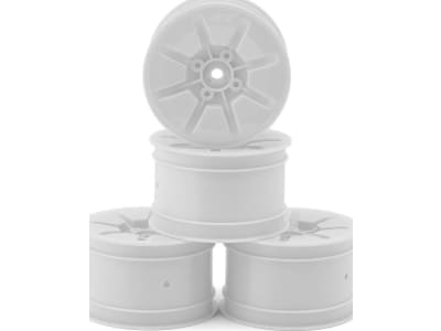 JCO3466W Pioneer - RC10b7 / RC10b7d 2.2 2WD / 4WD Buggy Rear Wheel White - 4p