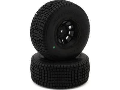 JCO4151-3234 Dirt Trac - Green Compound Pre-Mounted On #3351B Hazard Wheels