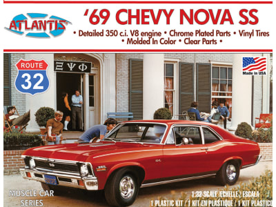 AANM2006 1969 Chevy Nova SS Route 32 1:32 Plastic Model Kit