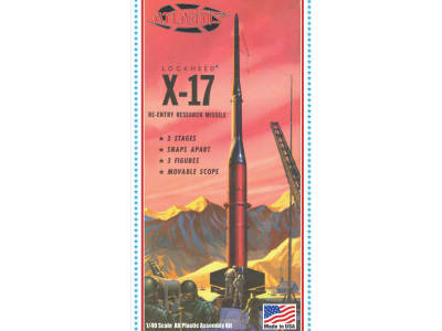 AANH1810 1 / 40 Lockheed USAf X-17 Research Rocket Plastic Model Kit