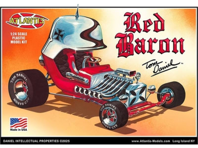 AANM6740 1 / 24 Tom Daniel Red Baron Show Car Plastic Model W /  Trading Card