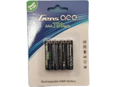 GEANM7501S3A 1.2v 750mah 1s NiMh High Power X 4 Aaa