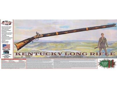 AANP195 1:1 Kentucky Long Rifle American Muzzleloader Plastic Model Kit