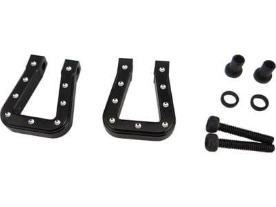 ACC808MF01 Black Aluminum Monster Flat Shackles TRX-4 SCX10 SCX10 II