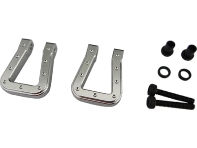 ACC808MF08 Silver Aluminum Monster Flat Shackles TRX-4 SCX10 SCX10 II