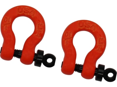 ACC808X03 1:10 Scale Orange Tow Shackle D-Rings  2 