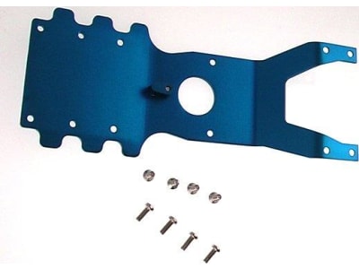 AGM1331F Monster Gt Blue Aluminum Front Skid Plate W / Steering Mount