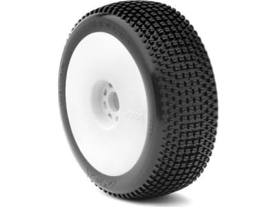 AKA14006WRW 1 / 8 Buggy Enduro Ultra Soft Evo Wheel Premount White 2