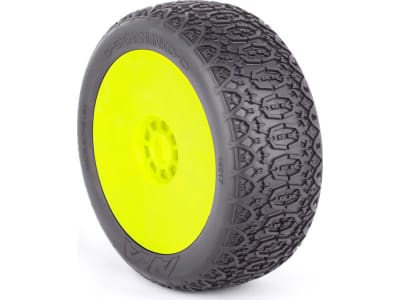 AKA14017QRY 1 / 8 Buggy Chainlink SSLW Evo Wheel Prmnt Yellow 2