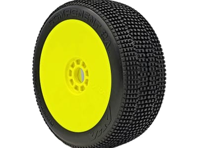 AKA14032WRY 1 / 8 Buggy Comp 2AB Ult Soft Evo Wheel Prmnt Yel 2