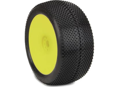 AKA14113ZRY 1 / 8 Truggy Evo Gridiron MLW Tire Prmnt Yellow 2