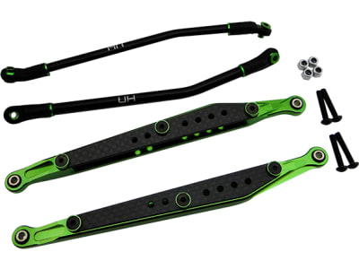 AMJ5605 Green Aluminum and Cf Link Set Axial Rr10 Smt10 Yeti