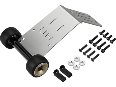 AMN133K HD Bearing Rear Skid Plate and Wheelie Bar - Arrma 1:16 Kraton