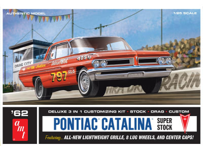 AMT1392 1 / 25 1962 Pontiac Catalina Super Stock Plastic Model Kit