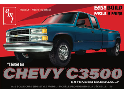 AMT1409M 1 / 25 1996 Chevy C-3500 Dually Pickup Easybuild Plastic Model Kit