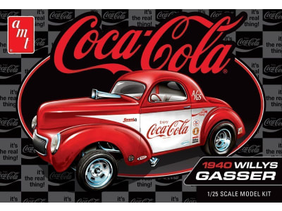 AMT1492 1 / 25 1940 Willys Coupe Coke Race Team Plastic Model Kit