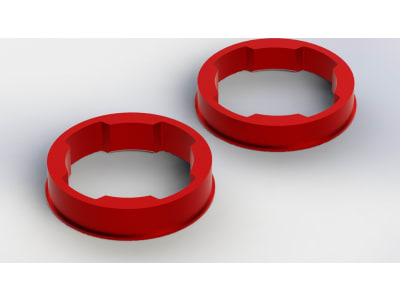 ARAC4005 AR320279 Center Diff Cams Aluminum Red NERO 2