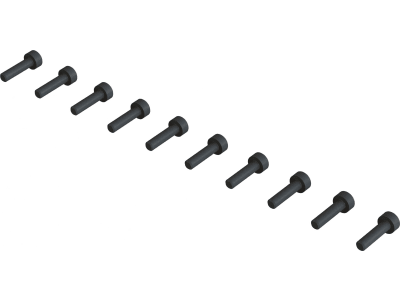 ARA-1384 Cap Head Screw M2x8mm 10 Pieces