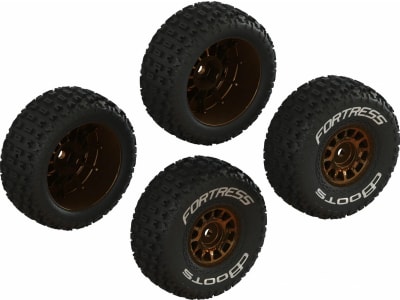ARA-2024 dBoots 'FORTRESS' Tire Set Glued Bronze 2 Pairs