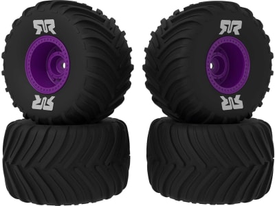 ARA-2611 dBoots Chevron MT Tire Set Glued Purple 2 Pairs - GROM