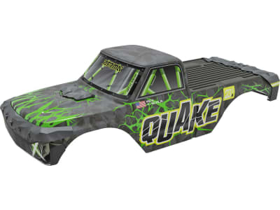 ARA-2880 QUAKE Painted Decaled Trimmed Body Set Green