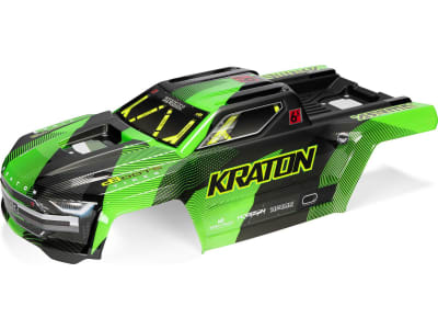 ARA-3008 KRATON Painted Decaled Trimmed Body Set Green / Black