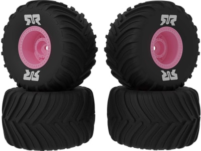 ARA-3126 dBoots Chevron MT Tire Set Glued Pink 2 Pairs - GROM