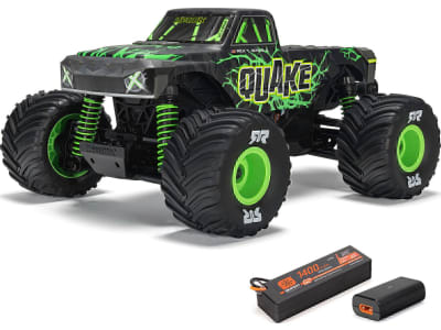 ARA2137T2 1 / 16 QUAKE GROM 4X4 RTR Brushed Monster Truck Battery and Charger 